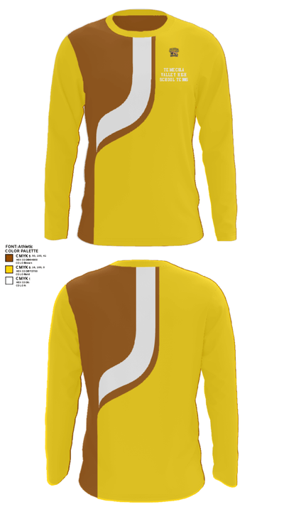 Temecula Valley High School Tennis 86470981 Long Sleeve Performance Shirt - 42