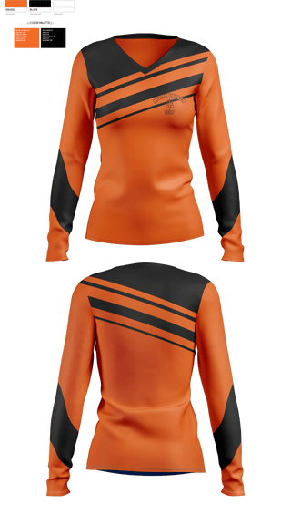 Womens Long Sleeve Vneck Shirt, Apple Valley Sun Devils, Golf, Teamtime, Team time, sublimation, custom sports apparel, team uniforms, spirit wear, spiritwear, sports uniforms, custom shirts, team store, custom team store, fundraiser sports, apparel fundraiser
