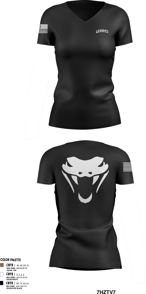 Womens Short Sleeve Vneck Shirt, RookVIPERS, Army, Teamtime, Team time, sublimation, custom sports apparel, team uniforms, spirit wear, spiritwear, sports uniforms, custom shirts, team store, custom team store, fundraiser sports, apparel fundraiser