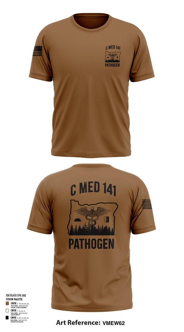 Short Sleeve Performance Shirt, C MED 141, National Guard, Teamtime, Team time, sublimation, custom sports apparel, team uniforms, spirit wear, spiritwear, sports uniforms, custom shirts, team store, custom team store, fundraiser sports, apparel fundraiser