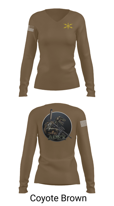 11th CYB 6124113 Women's Long Sleeve V-neck Shirt - 17