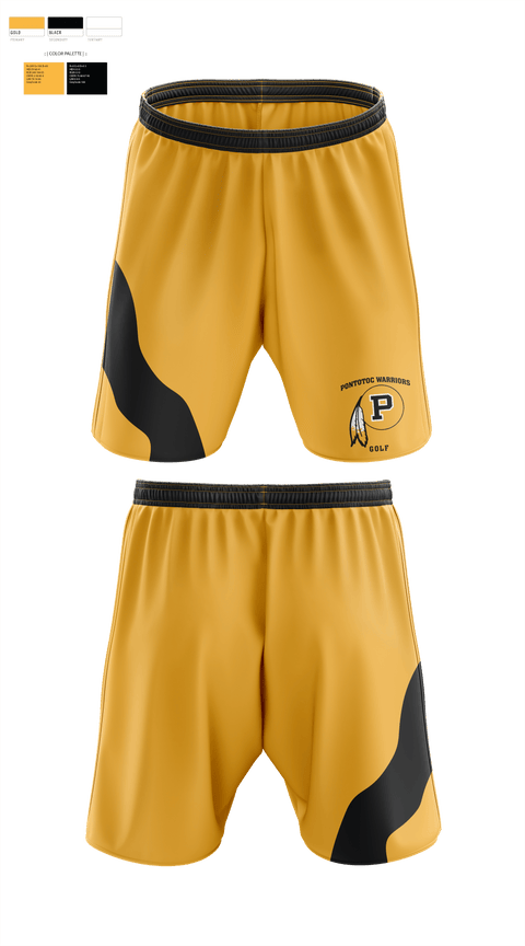 Athletic Shorts With Pockets, Pontotoc High School Golf, Golf, Teamtime, Team time, sublimation, custom sports apparel, team uniforms, spirit wear, spiritwear, sports uniforms, custom shirts, team store, custom team store, fundraiser sports, apparel fundraiser