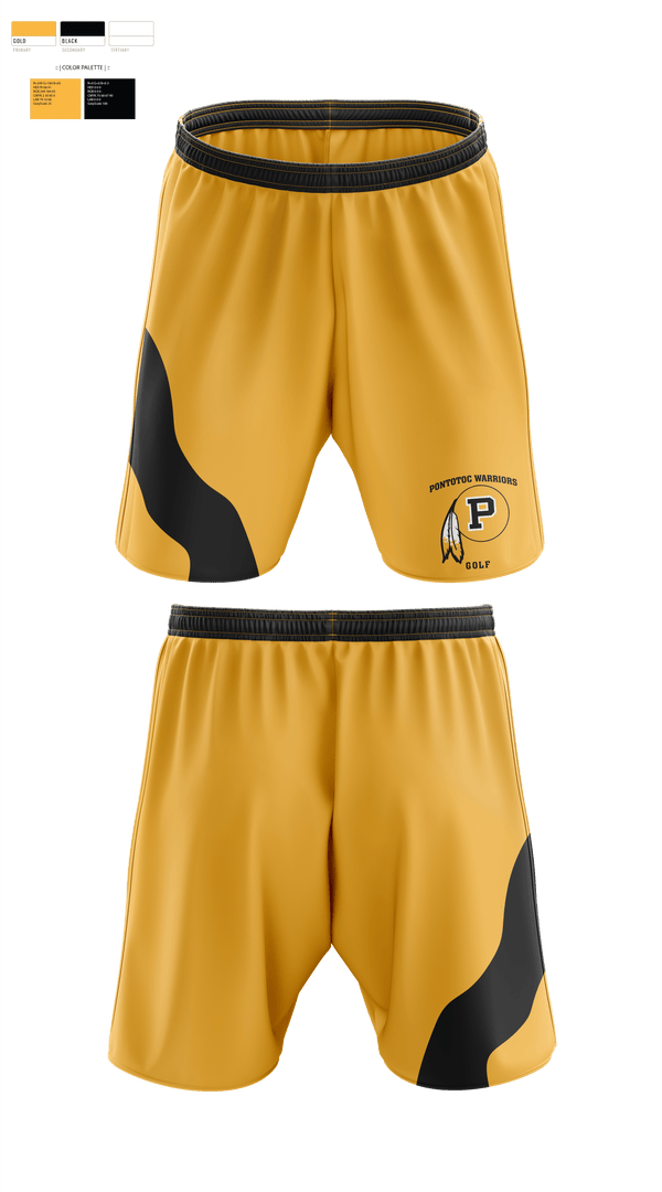Athletic Shorts With Pockets, Pontotoc High School Golf, Golf, Teamtime, Team time, sublimation, custom sports apparel, team uniforms, spirit wear, spiritwear, sports uniforms, custom shirts, team store, custom team store, fundraiser sports, apparel fundraiser