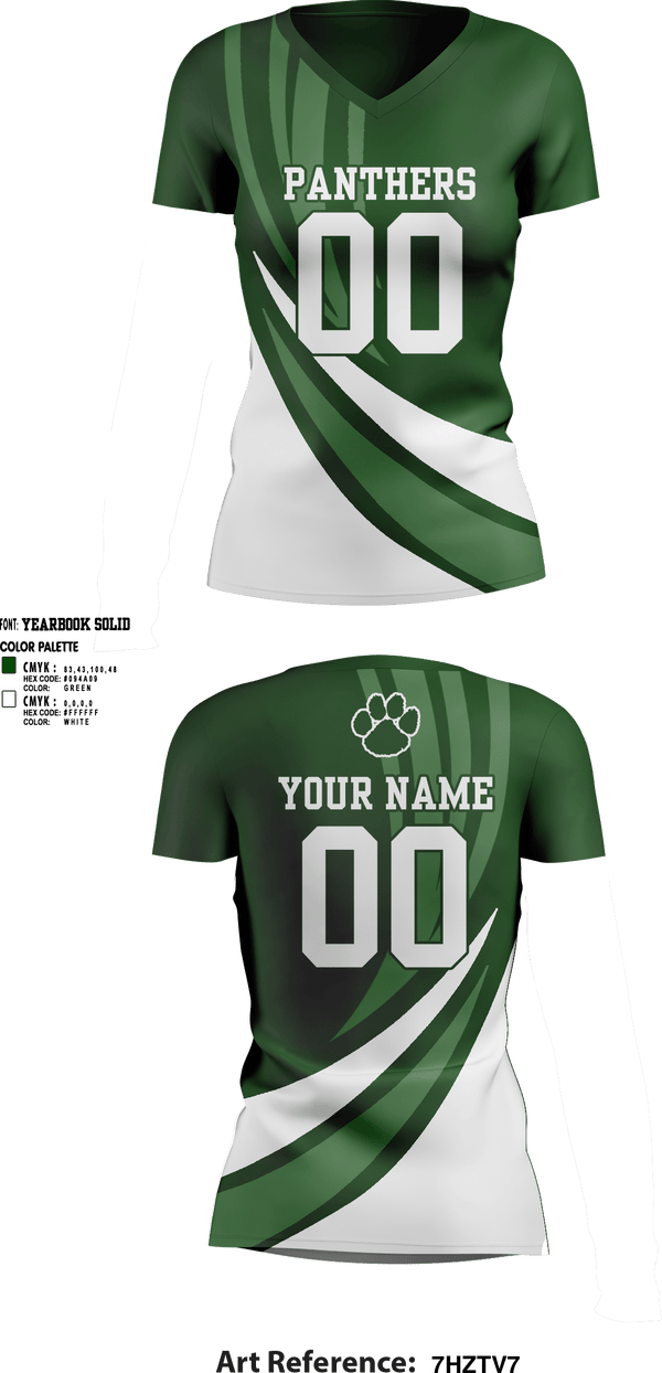 Womens Short Sleeve Vneck Shirt, Panthers Volleyball, Women's Volleyball, Teamtime, Team time, sublimation, custom sports apparel, team uniforms, spirit wear, spiritwear, sports uniforms, custom shirts, team store, custom team store, fundraiser sports, apparel fundraiser