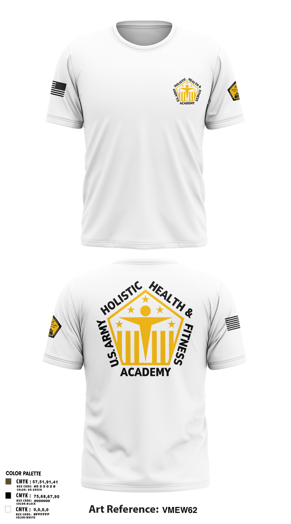 Short Sleeve Performance Shirt, U.S. Army Holistic Health & Fitness Academy, Army, Teamtime, Team time, sublimation, custom sports apparel, team uniforms, spirit wear, spiritwear, sports uniforms, custom shirts, team store, custom team store, fundraiser sports, apparel fundraiser