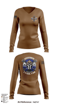E 2-4 GSAB 63928011 Women's Long Sleeve V-neck Shirt - 125
