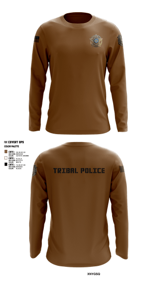 Long Sleeve Performance Shirt, Eastern Shawnee Tribal Police, Police, Teamtime, Team time, sublimation, custom sports apparel, team uniforms, spirit wear, spiritwear, sports uniforms, custom shirts, team store, custom team store, fundraiser sports, apparel fundraiser