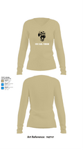 USS CARL VINSON 40544561 Women's Long Sleeve V-neck Shirt -1 78