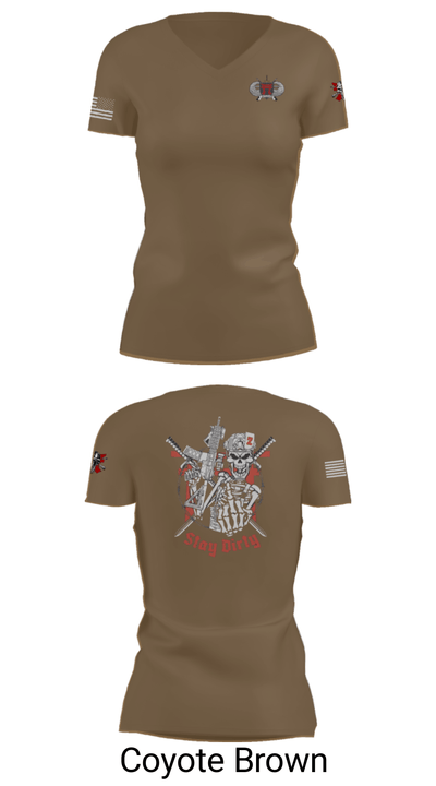 Dirty Deuce 1357112 Women's Short Sleeve V-neck Shirt - 8