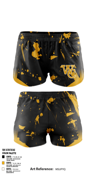 Womens Shorts, West Covina Softball Corp, Softball, Teamtime, Team time, sublimation, custom sports apparel, team uniforms, spirit wear, spiritwear, sports uniforms, custom shirts, team store, custom team store, fundraiser sports, apparel fundraiser