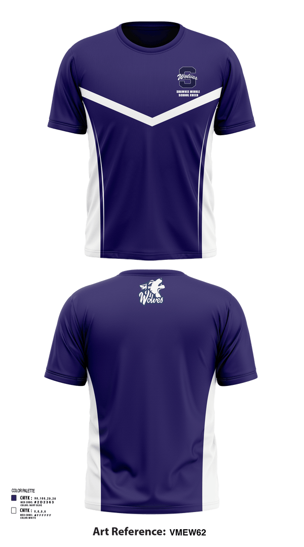 Short Sleeve Performance Shirt, Shawnee Middle School Cheer, Cheer, Teamtime, Team time, sublimation, custom sports apparel, team uniforms, spirit wear, spiritwear, sports uniforms, custom shirts, team store, custom team store, fundraiser sports, apparel fundraiser