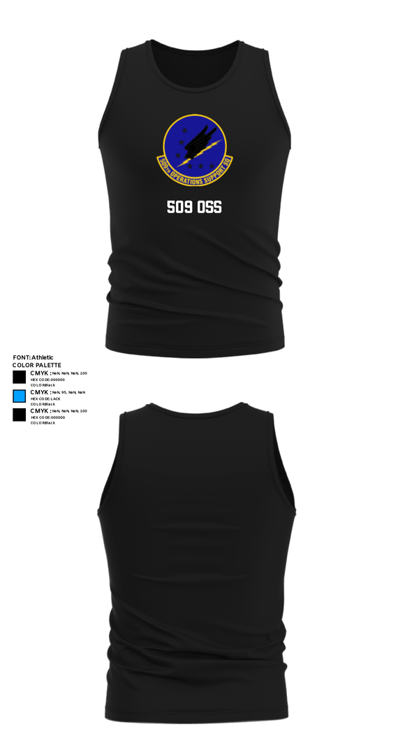 Tank Top, 509 OSS, Air Force, Teamtime, Team time, sublimation, custom sports apparel, team uniforms, spirit wear, spiritwear, sports uniforms, custom shirts, team store, custom team store, fundraiser sports, apparel fundraiser
