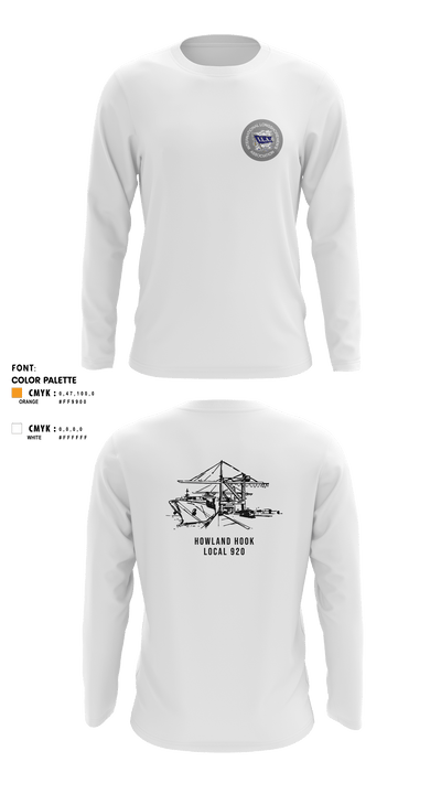 Howland Hook Marine Terminal 56370038 Long Sleeve Performance Shirt - 3