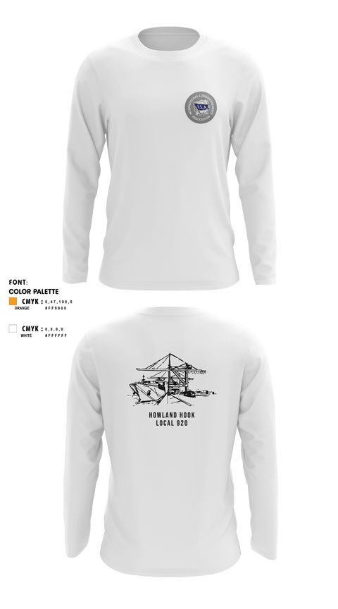 Long Sleeve Performance Shirt, Howland Hook Marine Terminal, , Teamtime, Team time, sublimation, custom sports apparel, team uniforms, spirit wear, spiritwear, sports uniforms, custom shirts, team store, custom team store, fundraiser sports, apparel fundraiser