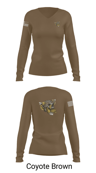 C-10 TRP white platoon 11255511 Women's Long Sleeve V-neck Shirt - 17