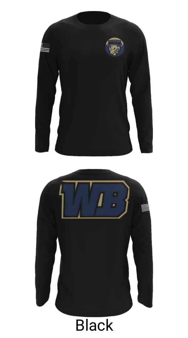 Long Sleeve Performance Shirt, West Boca Raton Community High School Lacrosse, Women's Lacrosse, Teamtime, Team time, sublimation, custom sports apparel, team uniforms, spirit wear, spiritwear, sports uniforms, custom shirts, team store, custom team store, fundraiser sports, apparel fundraiser