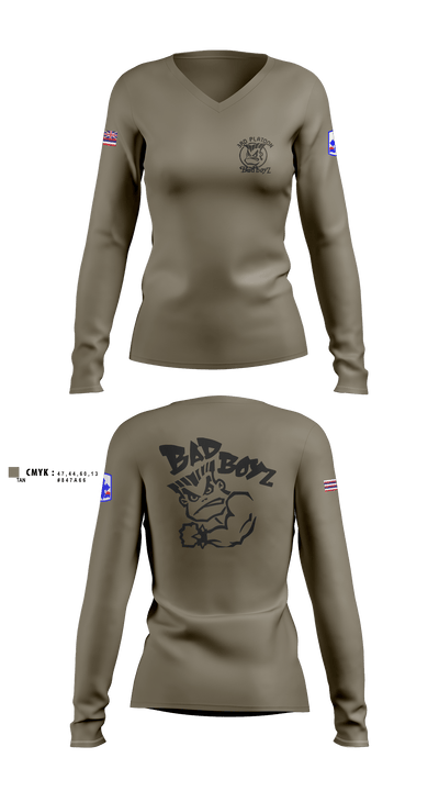 Ewok dismount3rd PLT Bad BoysBad boyz3rd PLT Bad BoysBad Boiiz3rd PLT Bad BoysPT Bad Boiiz 64185456 Women's Long Sleeve V-neck Shirt - 4