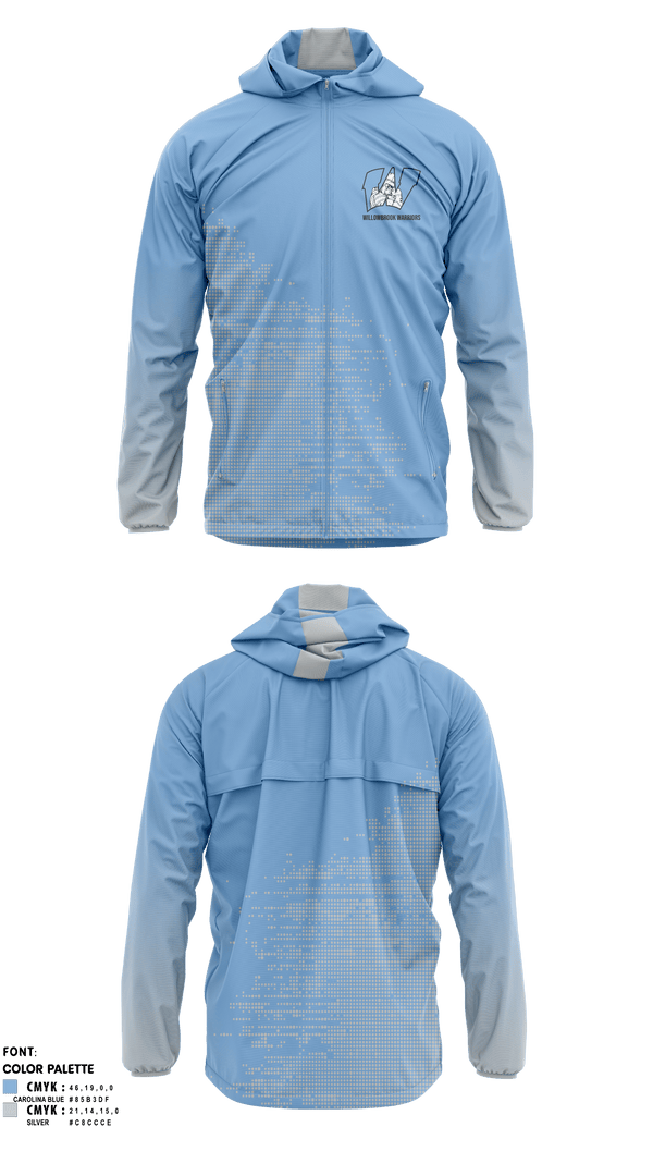 Windbreaker, Willowbrook Warriors, Men's Soccer, Teamtime, Team time, sublimation, custom sports apparel, team uniforms, spirit wear, spiritwear, sports uniforms, custom shirts, team store, custom team store, fundraiser sports, apparel fundraiser