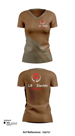 Womens Short Sleeve Vneck Shirt, Lb electric, , Teamtime, Team time, sublimation, custom sports apparel, team uniforms, spirit wear, spiritwear, sports uniforms, custom shirts, team store, custom team store, fundraiser sports, apparel fundraiser