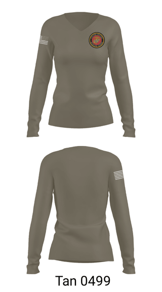 Women's Long Sleeve Vneck Shirt, 464 infantry, Marines, Teamtime, Team time, sublimation, custom sports apparel, team uniforms, spirit wear, spiritwear, sports uniforms, custom shirts, team store, custom team store, fundraiser sports, apparel fundraiser