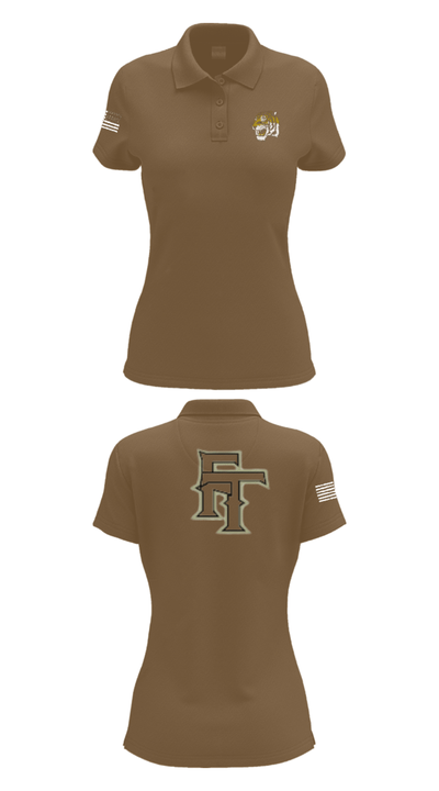 Fort Towson Junior High School Cheer 44003548 Women's Short Sleeve Performance Polo  - 7