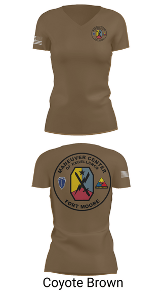 Womens Short Sleeve Vneck Shirt, Fort moore, , Teamtime, Team time, sublimation, custom sports apparel, team uniforms, spirit wear, spiritwear, sports uniforms, custom shirts, team store, custom team store, fundraiser sports, apparel fundraiser