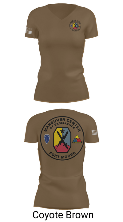 Fort moore 23614259 Women's Short Sleeve V-neck Shirt - 8