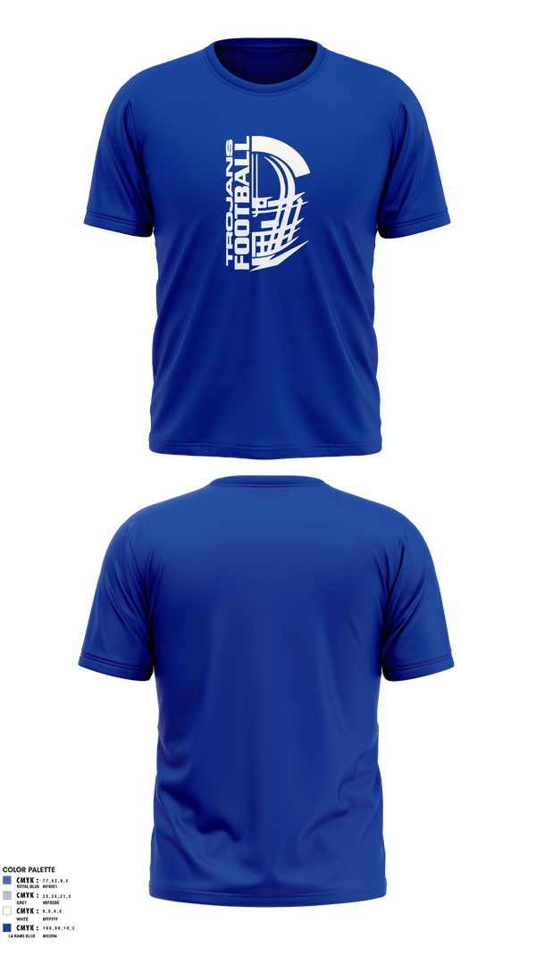 Short Sleeve Performance Shirt, Orland Jr Trojans Football, Football, Teamtime, Team time, sublimation, custom sports apparel, team uniforms, spirit wear, spiritwear, sports uniforms, custom shirts, team store, custom team store, fundraiser sports, apparel fundraiser