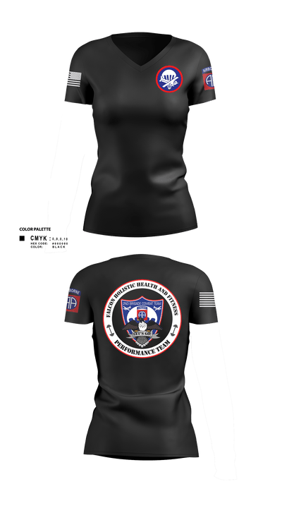 2BCT H2F 96509801 Women's Short Sleeve V-neck Shirt - 12