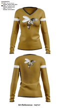 Cleburne High School Cheer 63872156 Women's Long Sleeve V-neck Shirt - 41