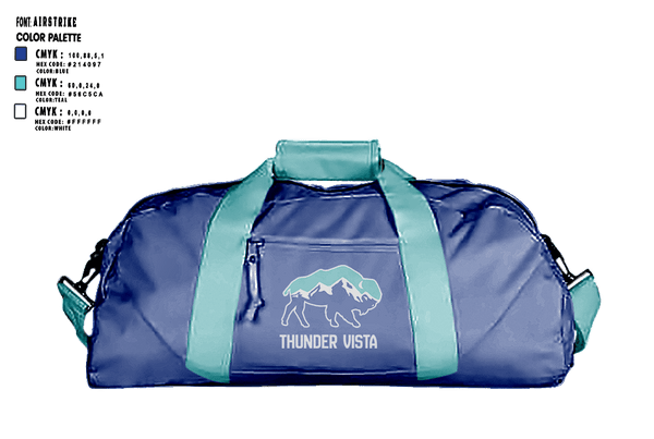 Duffle Bag, Thunder Vista MS, Spirit Store, Teamtime, Team time, sublimation, custom sports apparel, team uniforms, spirit wear, spiritwear, sports uniforms, custom shirts, team store, custom team store, fundraiser sports, apparel fundraiser