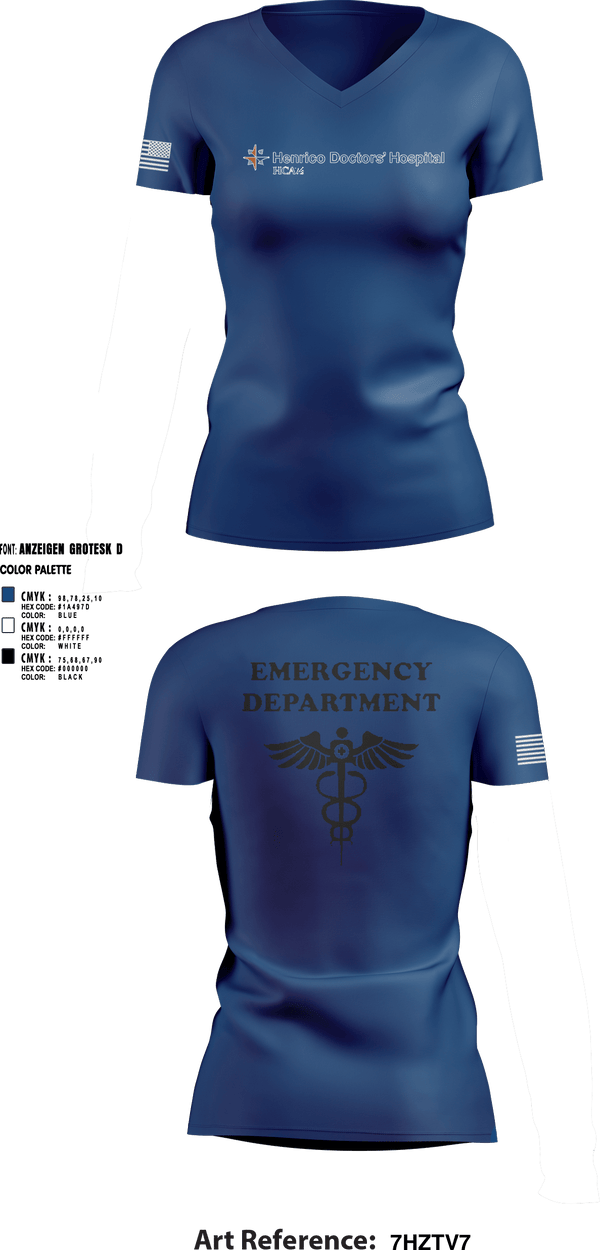 Womens Short Sleeve Vneck Shirt, HCA Healthcare, , Teamtime, Team time, sublimation, custom sports apparel, team uniforms, spirit wear, spiritwear, sports uniforms, custom shirts, team store, custom team store, fundraiser sports, apparel fundraiser