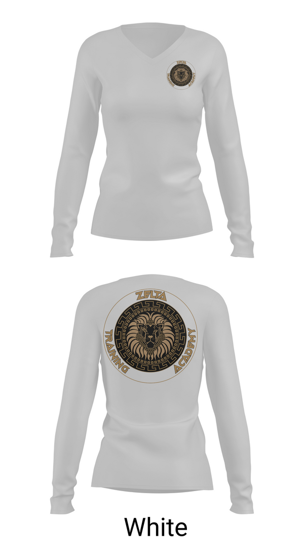 Womens Long Sleeve Vneck Shirt 1, Zelta, , Teamtime, Team time, sublimation, custom sports apparel, team uniforms, spirit wear, spiritwear, sports uniforms, custom shirts, team store, custom team store, fundraiser sports, apparel fundraiser