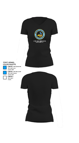 Womens Short Sleeve Vneck Shirt, River Valley Middle School Cross Country, Cross Country, Teamtime, Team time, sublimation, custom sports apparel, team uniforms, spirit wear, spiritwear, sports uniforms, custom shirts, team store, custom team store, fundraiser sports, apparel fundraiser