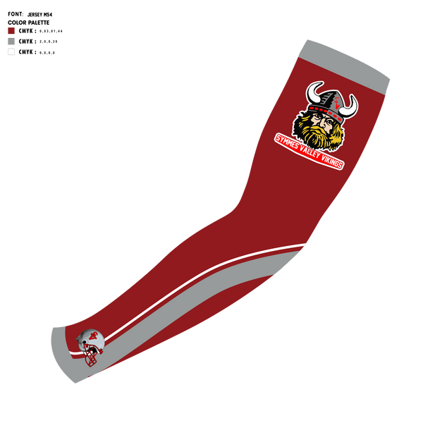 Arm Sleeve, Symmes Valley Vikings, Football, Teamtime, Team time, sublimation, custom sports apparel, team uniforms, spirit wear, spiritwear, sports uniforms, custom shirts, team store, custom team store, fundraiser sports, apparel fundraiser
