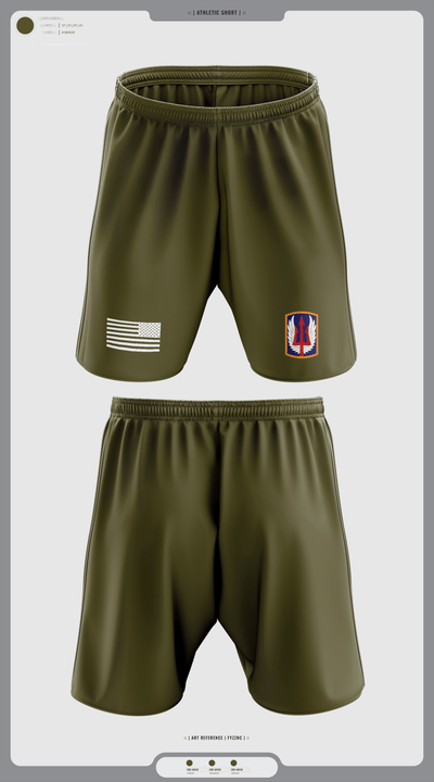 1-169th E Company 36132631 Athletic Shorts With Pockets - 2