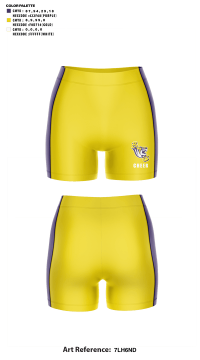 Benedict College Cheer 88121362 Women's Compression Shorts - 43
