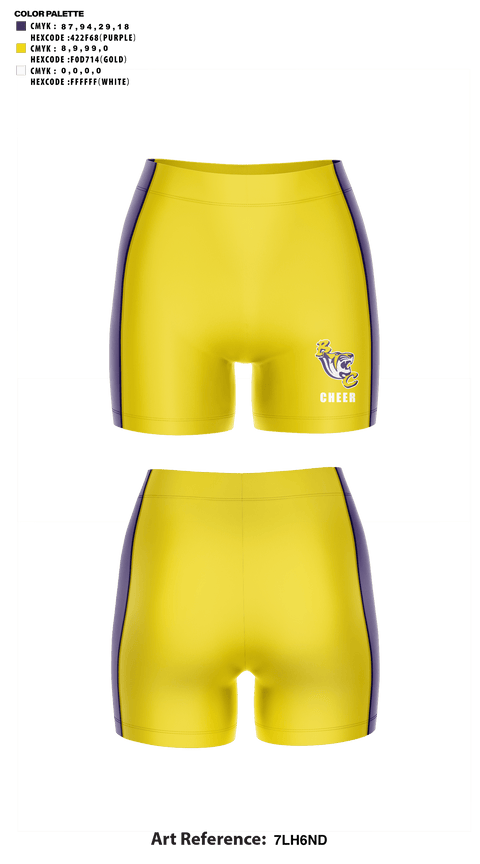 Womens Compression Shorts, Benedict College Cheer, Cheer, Teamtime, Team time, sublimation, custom sports apparel, team uniforms, spirit wear, spiritwear, sports uniforms, custom shirts, team store, custom team store, fundraiser sports, apparel fundraiser
