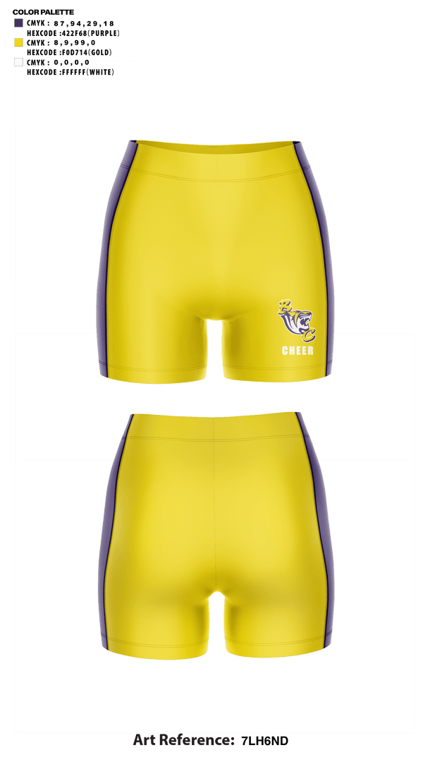 Womens Compression Shorts, Benedict College Cheer, Cheer, Teamtime, Team time, sublimation, custom sports apparel, team uniforms, spirit wear, spiritwear, sports uniforms, custom shirts, team store, custom team store, fundraiser sports, apparel fundraiser