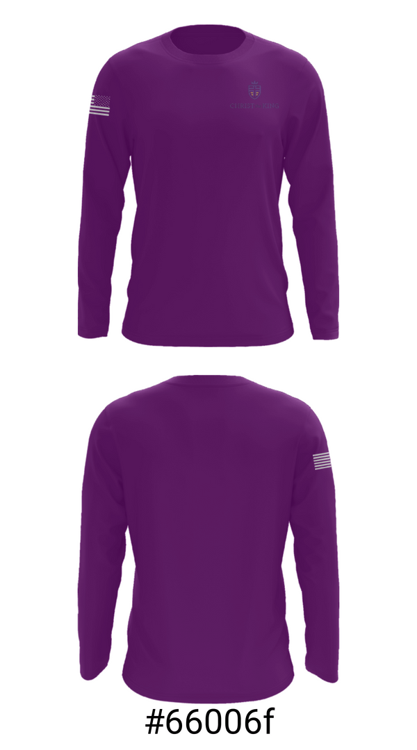 Long Sleeve Performance Shirt, Christ The King Catholic School, Spirit Store, Teamtime, Team time, sublimation, custom sports apparel, team uniforms, spirit wear, spiritwear, sports uniforms, custom shirts, team store, custom team store, fundraiser sports, apparel fundraiser