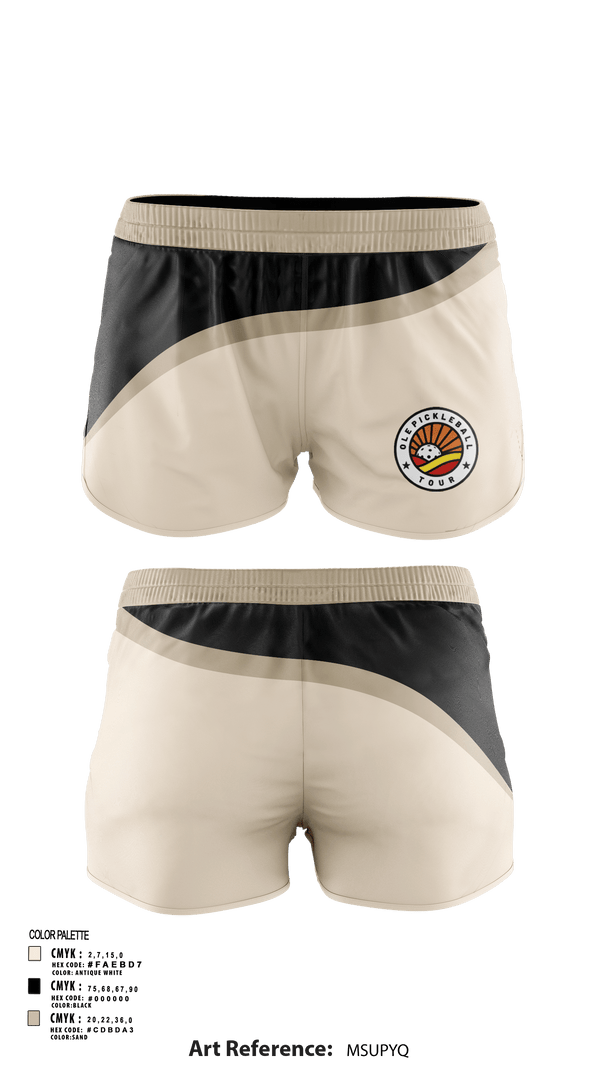 Womens Shorts, Ole Pickleball Tour, , Teamtime, Team time, sublimation, custom sports apparel, team uniforms, spirit wear, spiritwear, sports uniforms, custom shirts, team store, custom team store, fundraiser sports, apparel fundraiser