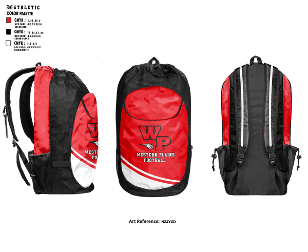 Gear Bag, Western Plains High School Football, Football, Teamtime, Team time, sublimation, custom sports apparel, team uniforms, spirit wear, spiritwear, sports uniforms, custom shirts, team store, custom team store, fundraiser sports, apparel fundraiser