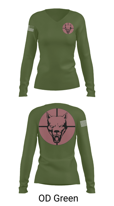 Hellhound PLT, A CO, 2-8 CAV 17727994 Women's Long Sleeve V-neck Shirt - 57