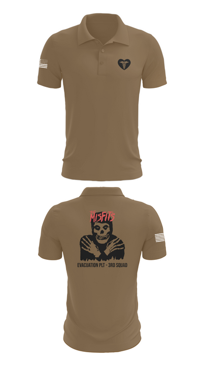 3rd squad 34801732 Short Sleeve Performance Polo - 7
