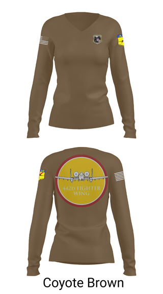 Womens Long Sleeve Vneck Shirt, 442D FW, , Teamtime, Team time, sublimation, custom sports apparel, team uniforms, spirit wear, spiritwear, sports uniforms, custom shirts, team store, custom team store, fundraiser sports, apparel fundraiser
