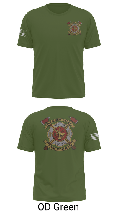 Boulder creek fire 92680239 Short Sleeve Performance Shirt - 56