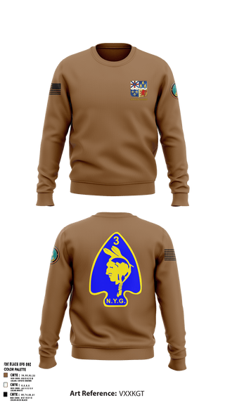 Crew Neck Sweatshirt, 56th  Company 3rd Platoon, National Guard, Teamtime, Team time, sublimation, custom sports apparel, team uniforms, spirit wear, spiritwear, sports uniforms, custom shirts, team store, custom team store, fundraiser sports, apparel fundraiser