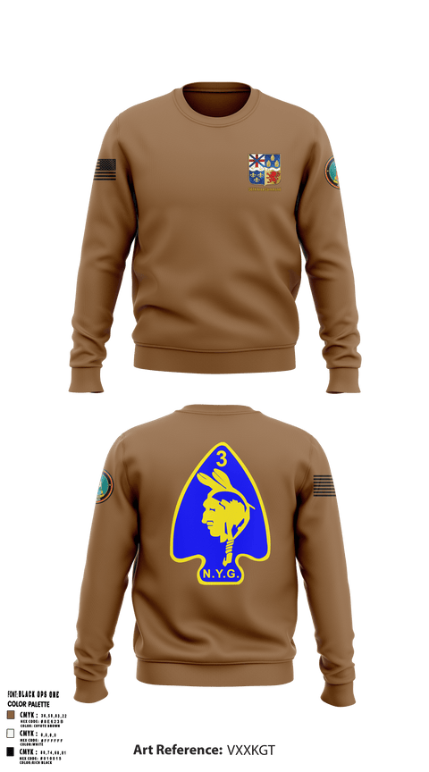 Crew Neck Sweatshirt, 56th  Company 3rd Platoon, National Guard, Teamtime, Team time, sublimation, custom sports apparel, team uniforms, spirit wear, spiritwear, sports uniforms, custom shirts, team store, custom team store, fundraiser sports, apparel fundraiser