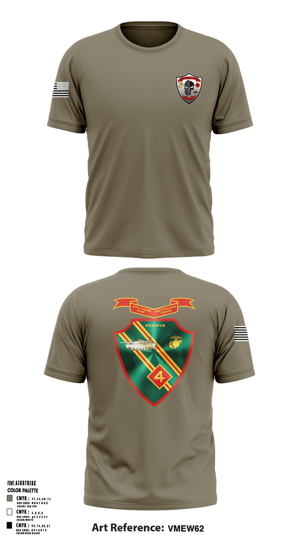Old School Cotton Feel Shirt, Det. 4 Tows and Scouts 4th Tank Battalion, , Teamtime, Team time, sublimation, custom sports apparel, team uniforms, spirit wear, spiritwear, sports uniforms, custom shirts, team store, custom team store, fundraiser sports, apparel fundraiser
