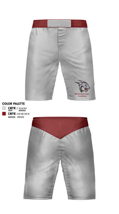 Mattanawcook Academy Wrestling 86288289 Fight Shorts - 1